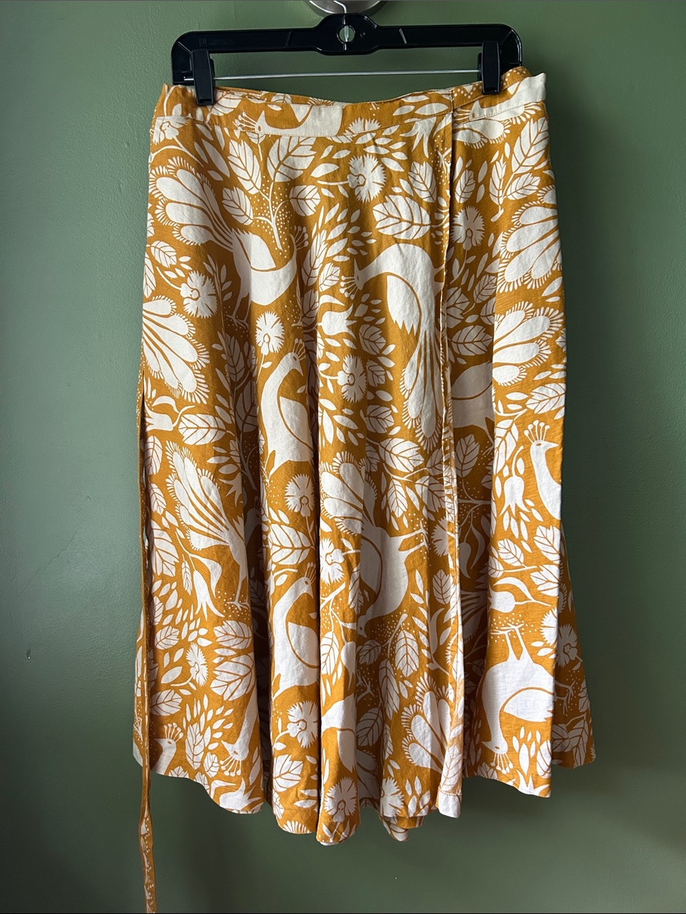 S - Gudrun Sjoden folk art wrap skirt